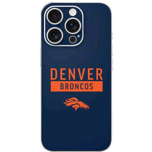 NFL Denver Broncos Blue Performance Series iPhone 16 Pro Skin